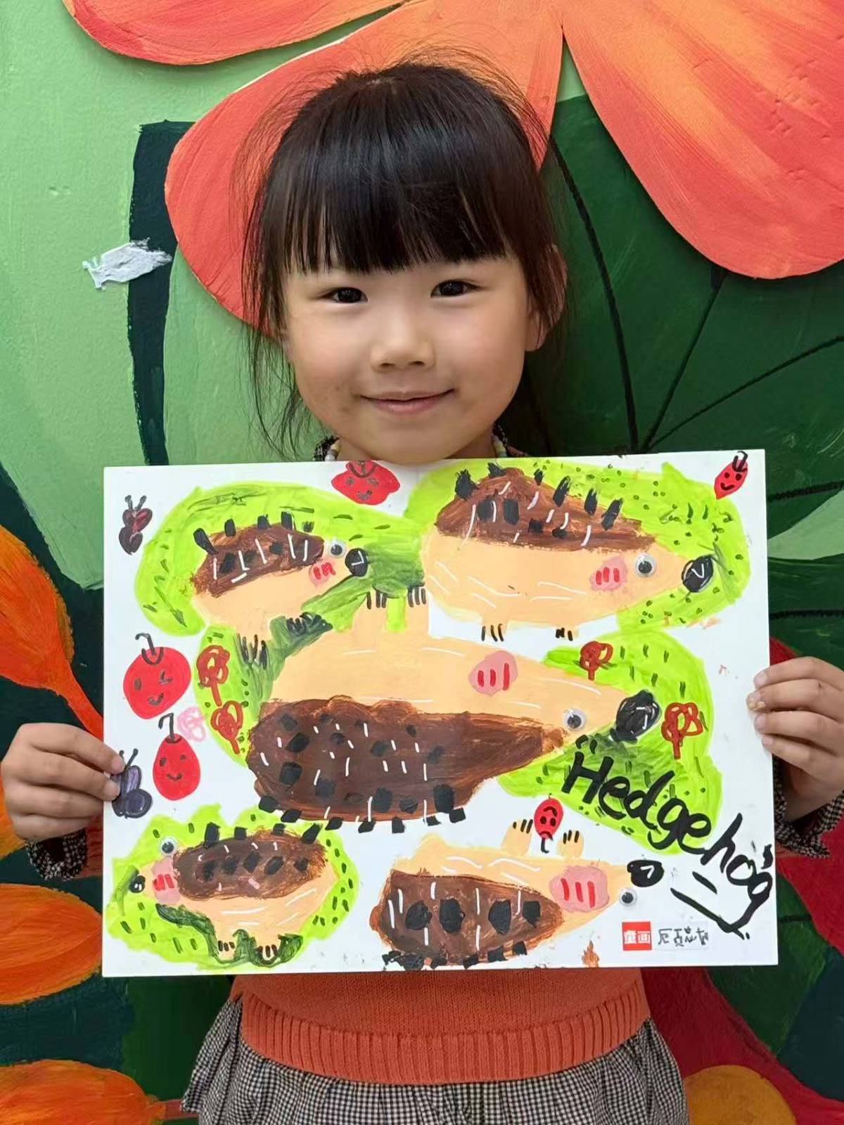 小女儿在童画的作品