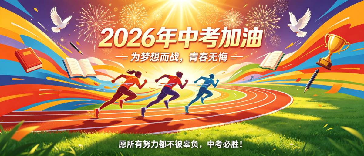 以梦为马，不负韶华&mdash;&mdash;写给2026年中考少年的冲刺宣言